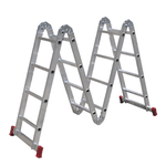 ESCADA ARTICULADA 13 EM 1 ALUMINIO 4X4 DEGRAUS BOTAFOGO ESC0293