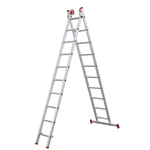 ESCADA EXTENSIVA ALUMINIO 10X2 DEGRAUS BOTAFOGO ESC0619