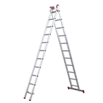 ESCADA EXTENSIVA ALUMINIO 11X2 DEGRAUS BOTAFOGO ESC0620