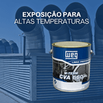 WEG TINTA W-TERM CVA 660 UF 400°C PRETO 3,6L