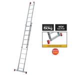 ESCADA EXTENSIVA ALUMINIO 10X2 DEGRAUS BOTAFOGO ESC0619