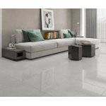 Piso Pure Cinza Brilhante Retificado Formigres 60x60cm
