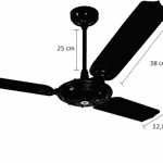 Ventilador De Teto Comercial 3 Pás 220v Preto-Venti Delta