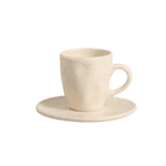 Caneca Small Orgânica Fosca 140ml C/Pires