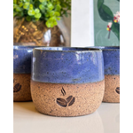 Copo em Cerâmica Azul