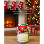 Vela De Natal Produzida C/ Grãos Do Coronel Café Orgânico