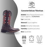 Bota Feminina Texana Florzinha