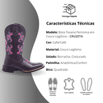 Bota Feminina Texana Cruzeta