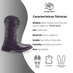 Bota Feminina Texana Cruz Azul