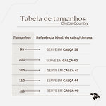 Cinto Country Feminino Floral 100% em Couro Legítimo