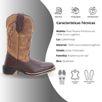 Bota Unissex Premium Texana Arame Solado Jump