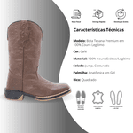 Bota Unissex Premium Texana HereFord Solado Jump