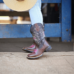Bota Infantil Texana Cruz Rosa