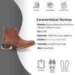 Botina Masculina Texana Colorado S/Florão