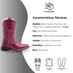 Bota Feminina Premium Texana Ruby 