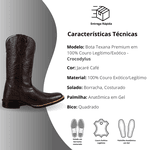 Bota Unissex Premium Texana Crocodylus