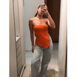 Blusa assimétrica Yala Laranja