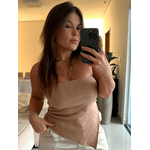 Blusa assimétrica Yala Nude