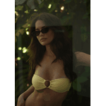 TOP AVULSO TOMARA QUE CAIA AMARELO BEBE