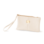 Clutch em Couro - Off White