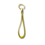 Chaveiro em Couro Legítimo - Amarelo
