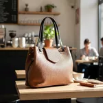 Bolsa Bucket Feminina Couro Legítimo Transversal Tiracolo Ombro Alça Removível e Regulável - Caramelo