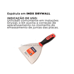 Espatula Inox At1414 P/drywall Com Bit 12cm Atlas
