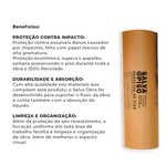 Salva Piso Porcelanato Com Fita 1,00 x 25m Salvabras