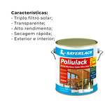 Verniz Para Madeira Fosco Acetinado Poliulack 0,9l