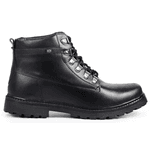 Coturno Masculino Casual em Couro Preto