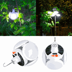Lanterna Dobrável LED 4 folhas Redonda - Carregamento USB Controle Remoto