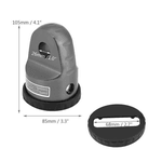 Gancho Para Cabo Sintetico Até 12mm De Guincho Eletrico Aluminio - Cor Vermelha