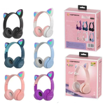 Fone de Ouvido Gatinho com Led Colorido KA-920