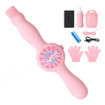 Bolhas Mágicas - Lançador de Bolhas de Sabão com Fumaça Rosa