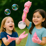 Bolhas Mágicas - Lançador de Bolhas de Sabão com Fumaça Rosa