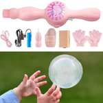 Bolhas Mágicas - Lançador de Bolhas de Sabão com Fumaça Rosa