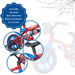 BICICLETA ARO 12 SPIDER MAN - NATHOR