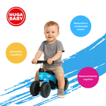 Bicicleta De Equilíbrio 4 Rodas Nuga Baby Azul