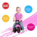 Bicicleta De Equilíbrio 4 Rodas Nuga Baby Rosa