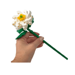  Flores Encantadas de Montar Bloxi - Camélia Japônica (84 peças)