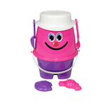  Balde Boneco Rosa- Baldinho para brincar na areia!