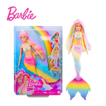 Boneca Barbie Dreamtopia Rainbow Sereia Muda de Cor