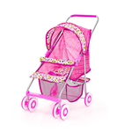 Carrinho de Boneca de Luxo Milano Rosa