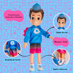 Boneco Dudu Youtuber Infantil Articulado Vinil 26C
