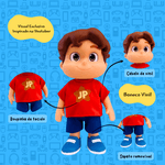  Boneco JP Youtuber Infantil Articulada Vinil 28Cm