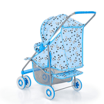 Carrinho de Boneca de Luxo Milano Azul