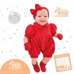 Boneca Bebê Real Vermelho