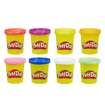 Conjunto Play-Doh, Massinha de Modelar Infantil, Cores do Arco-Íris com 8 Potes