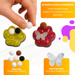 Tab Squishy Patinhas Glitter