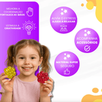 Tab Squishy Patinhas Glitter